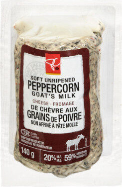 Soft unripened goat's milk cheese -peppercorn - Produit - en
