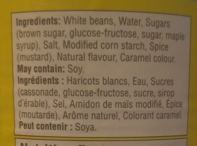 Maple-Style Beans - Ingrédients