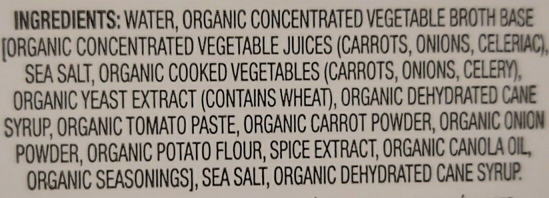 organic chicken broth - Ingredients