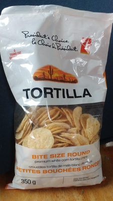 Tortilla bite size round premium white corn tortilla chips - Produit - en