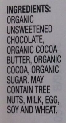 European extra dark chocolate - Ingredients