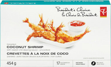 Breaded coconut shrimp with sweet chili dipping sauce - Produit