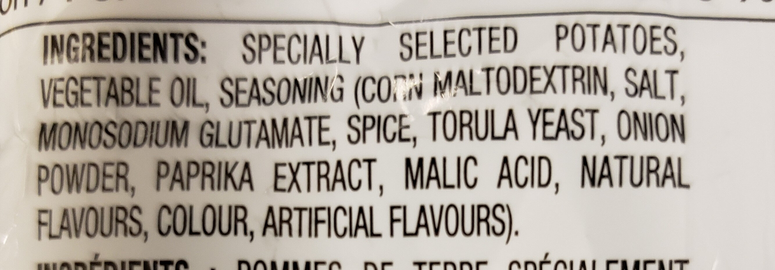 Hickory stick - Ingredients
