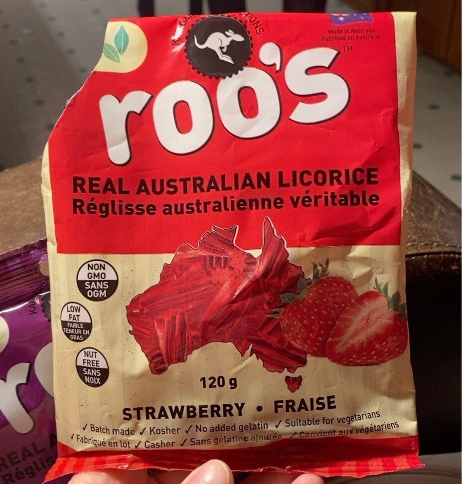 Roo’s Real Australian Licorice (Strawberry) - Produit - en