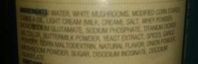 Cream of Mushroom Soup - Ingredients