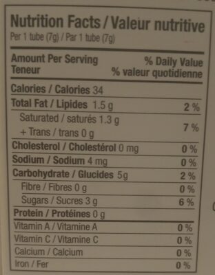 Fiche nutrition Trimettes Nutty Club 40 g