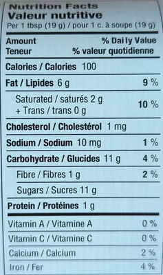 Nutella - Nutrition facts - fr