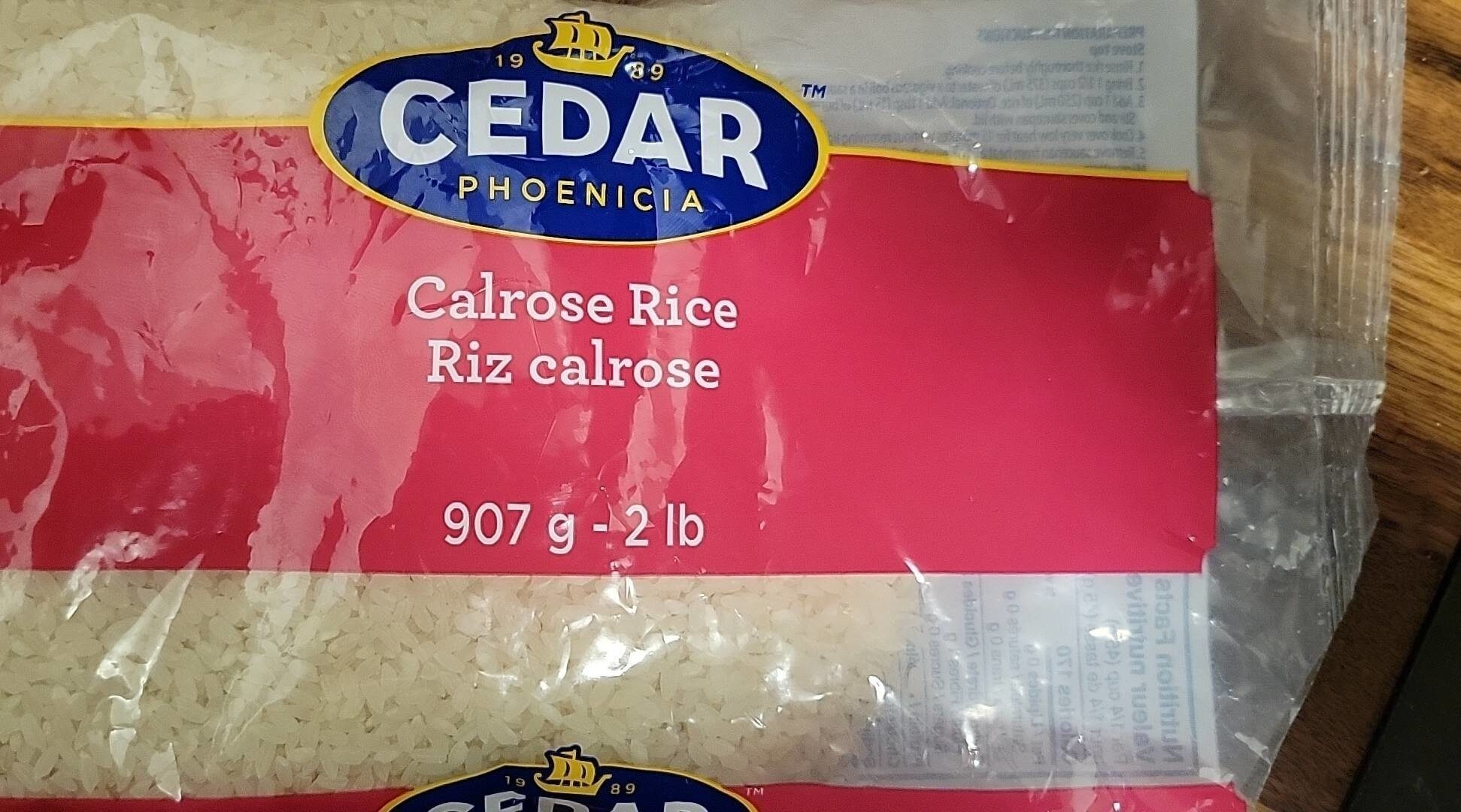 Riz Calrose - Produit
