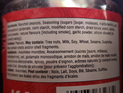 Dry Roasted Peanuts - Ingredients
