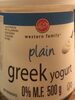 Plain greek yogurt - Product
