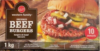 Uncooked Beef Burgers - Produit