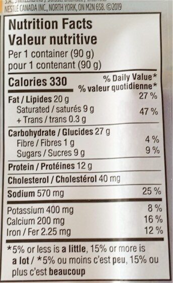 Lunch Mate bologna - Nutrition facts