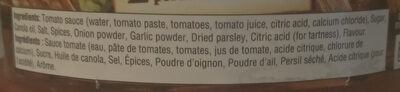 Original Pasta Sauce - Ingredients
