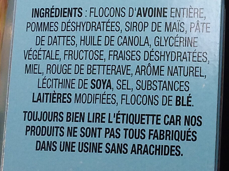 Go pure - Ingredients - fr