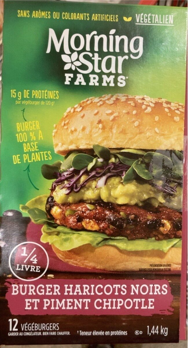 Morning Star Farms Black Bean Burger - Product