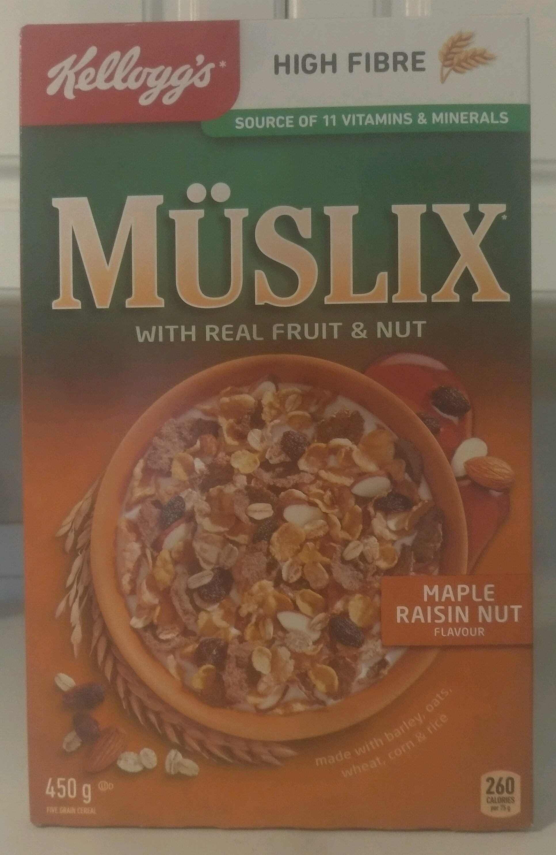 Maple Raisin Nut Flavour Müslix - Product