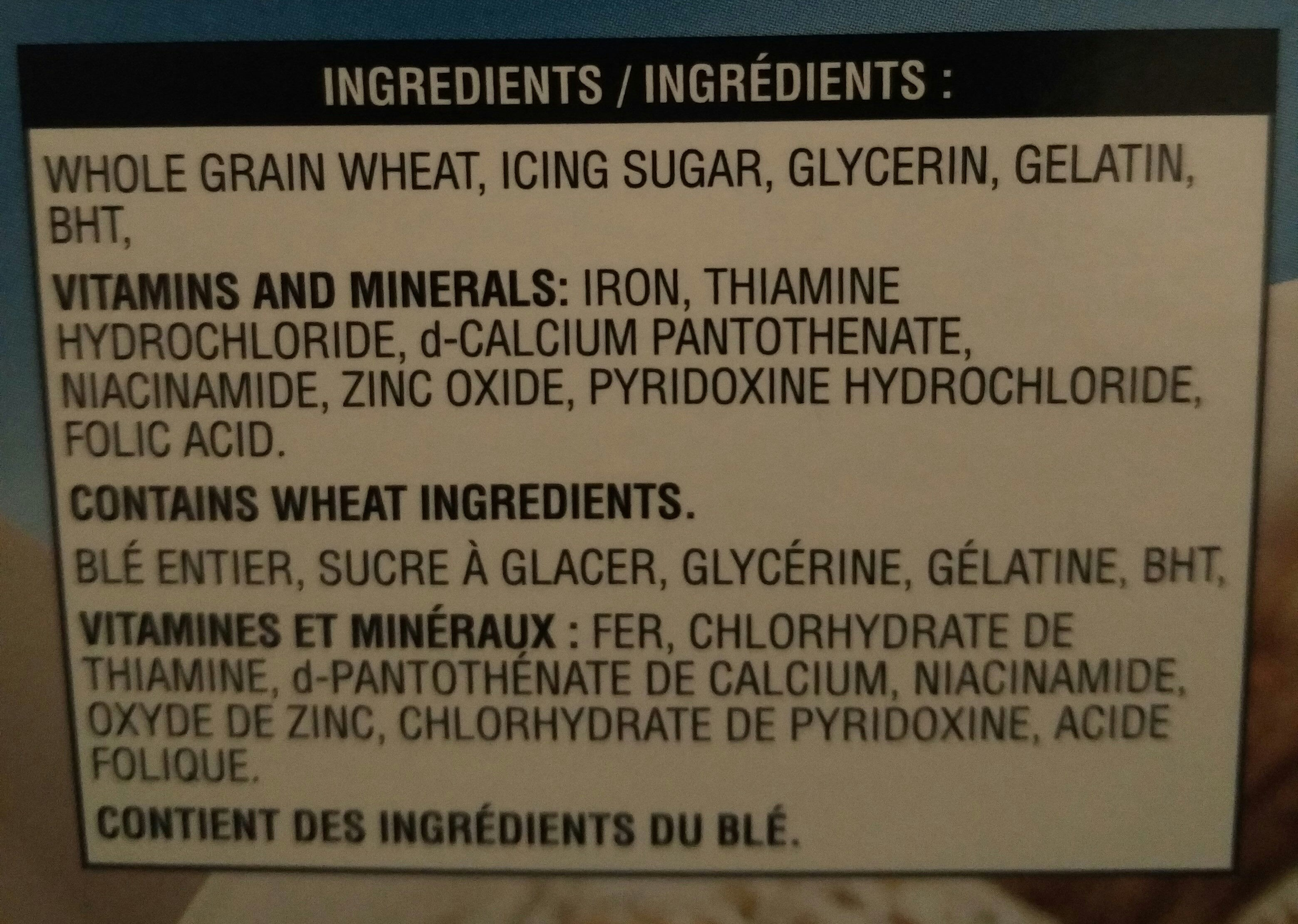 Mini wheats - Ingredients - fr