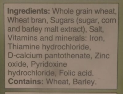 All Bran Flakes - Ingredients
