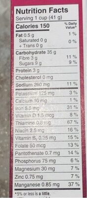 Special K red berries - Nutrition facts - fr