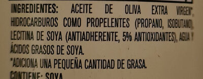 Aceite de oliva Antihaderente - Ingredients - es
