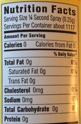 The Original - Nutrition facts