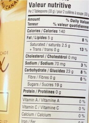 Creamy - Nutrition facts - fr