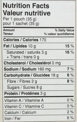 Bouchées Granola au beurre d'amande - Nutrition facts - fr