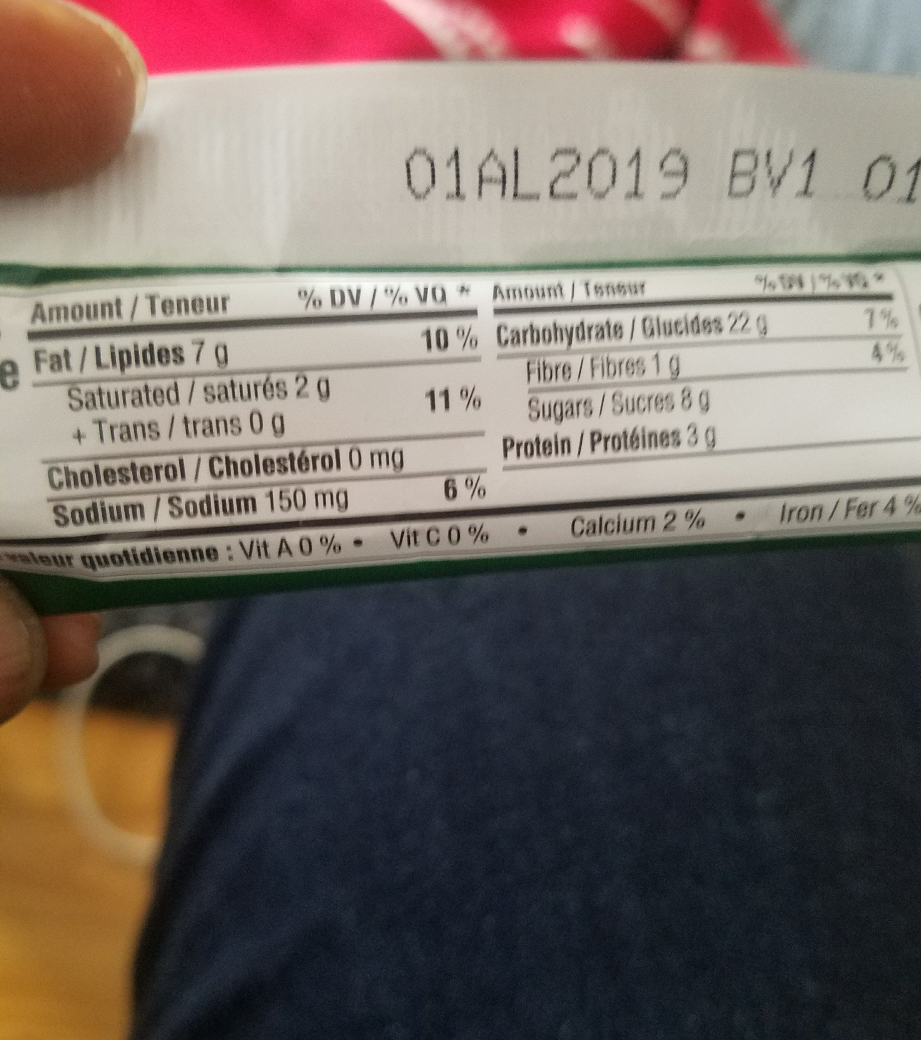 Nature Valley Sweet And Salty Chewy Nut Bars Almond - Nutrition facts