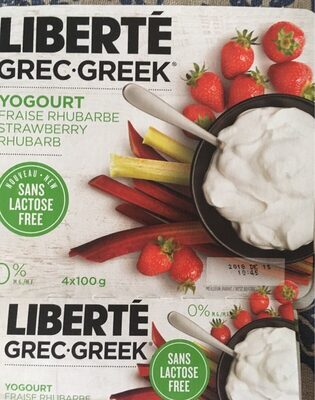 Yogourt fraise rhubarbe - Produit