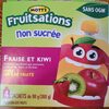 Collation aux fruit aux pomme à saveur de fraise et kiwi - Product