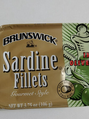 Calories in Brunswick Gourmet Style Sardine Fillets In Olive Oil, Gourmet Style