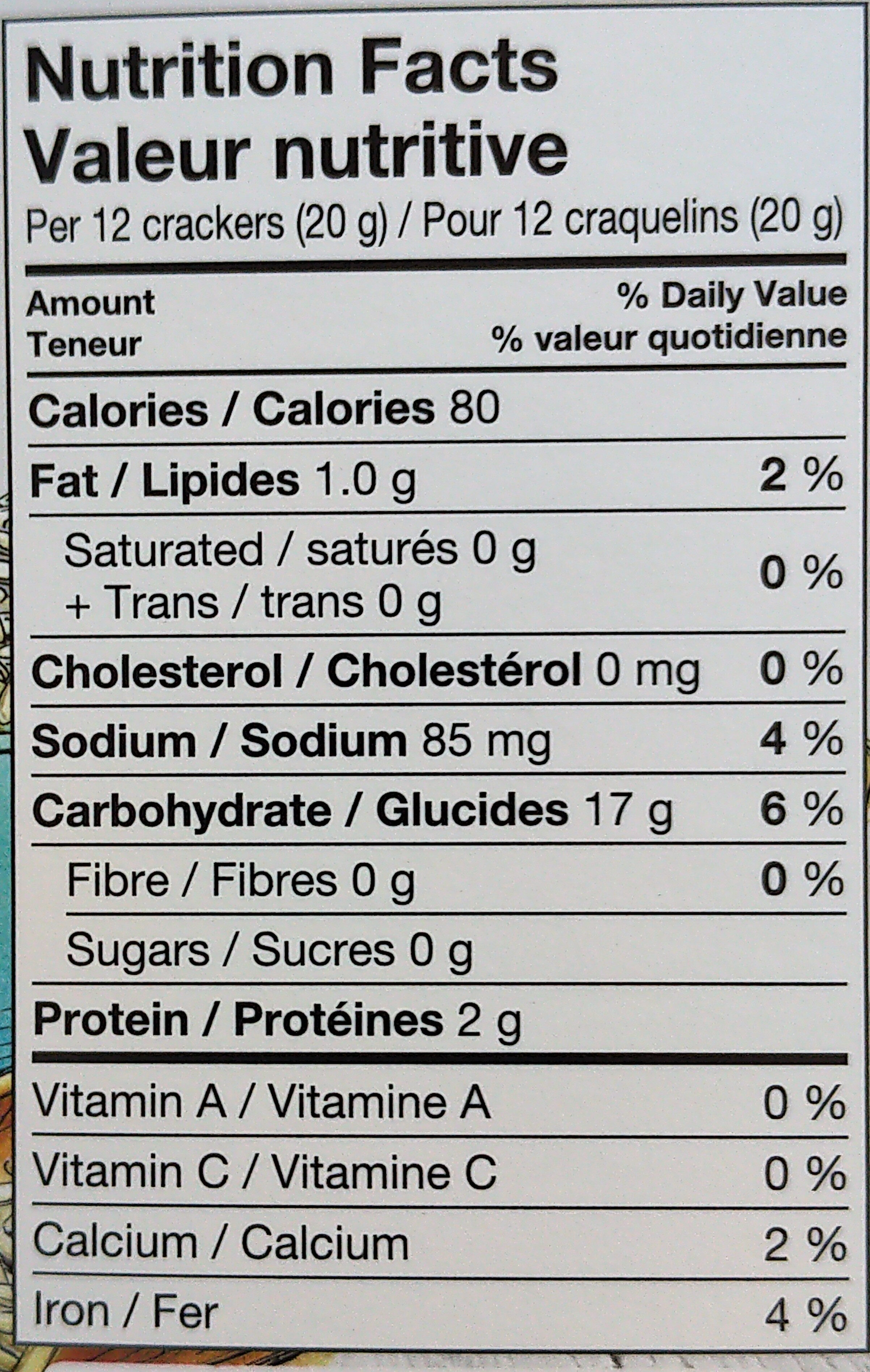 Sesame Good Thins Rice Crackers - Nutrition facts