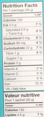 Biscuits les minions - Nutrition facts - fr