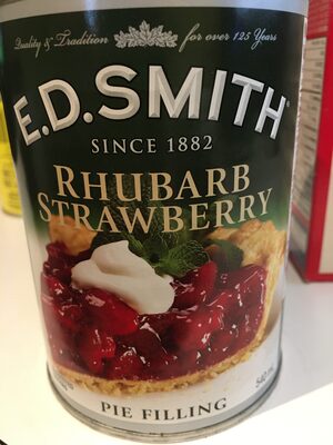 Calories in E.D.Smith Rhubarb Strawberry Pie Filling