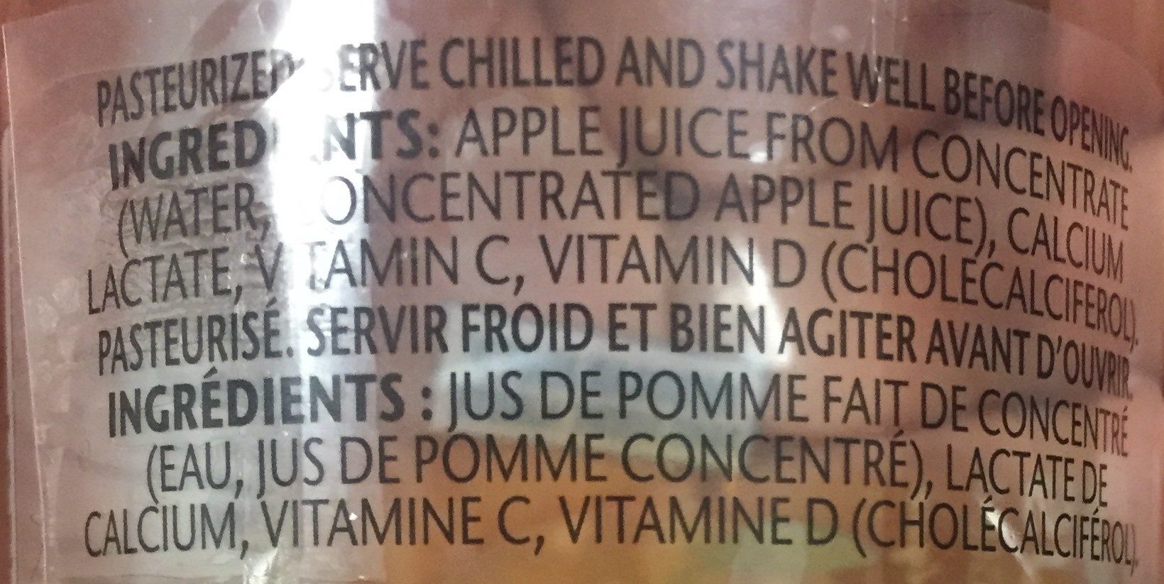 Apple calcium - Ingredients - fr
