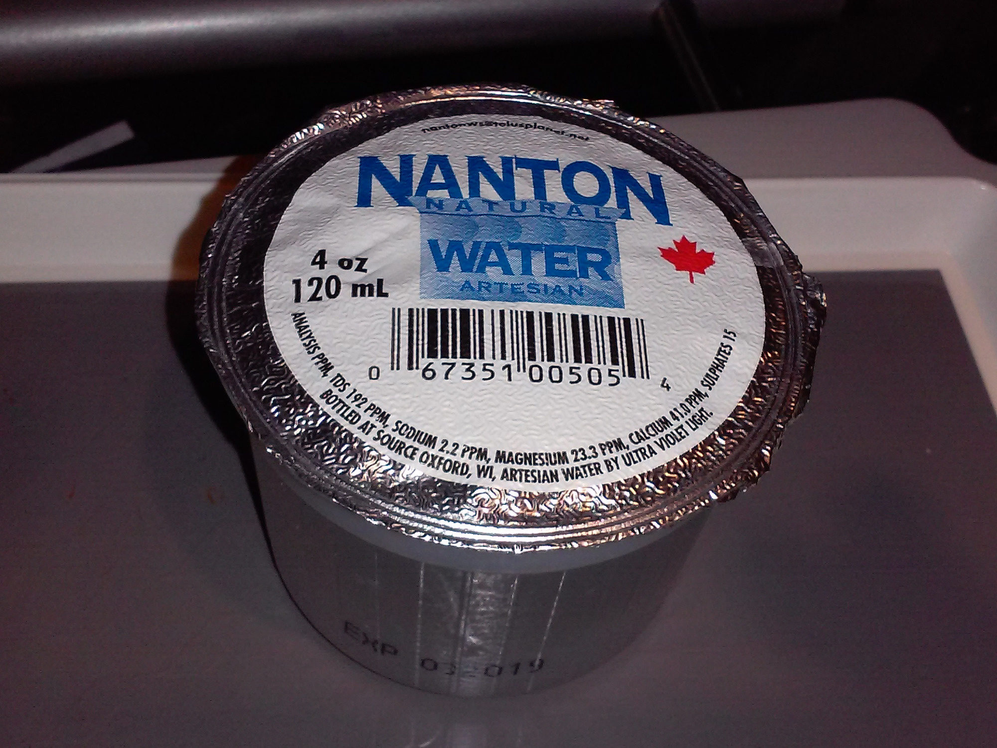 Nanton Natural Water Artesian - Ingrédients