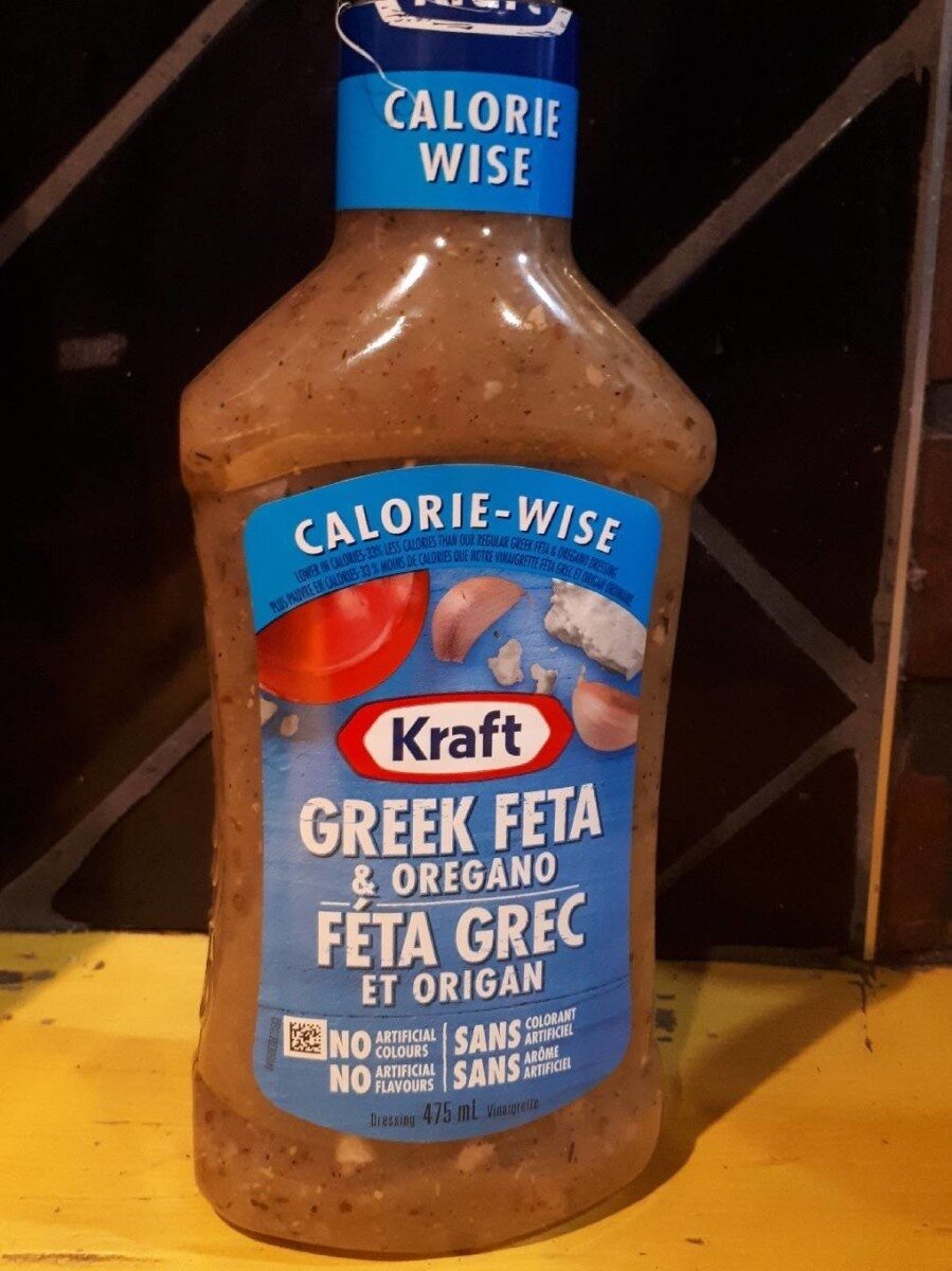 vinaigrette féta grec et origan calorie-wise - Produit