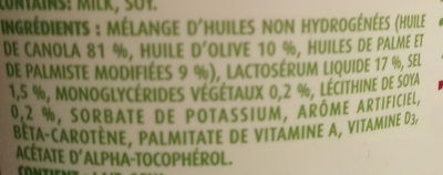 Margarine - Ingredients - fr