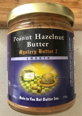 Calories in Nuts To You Nut Butter Inc. Peanut Hazelnut Butter
