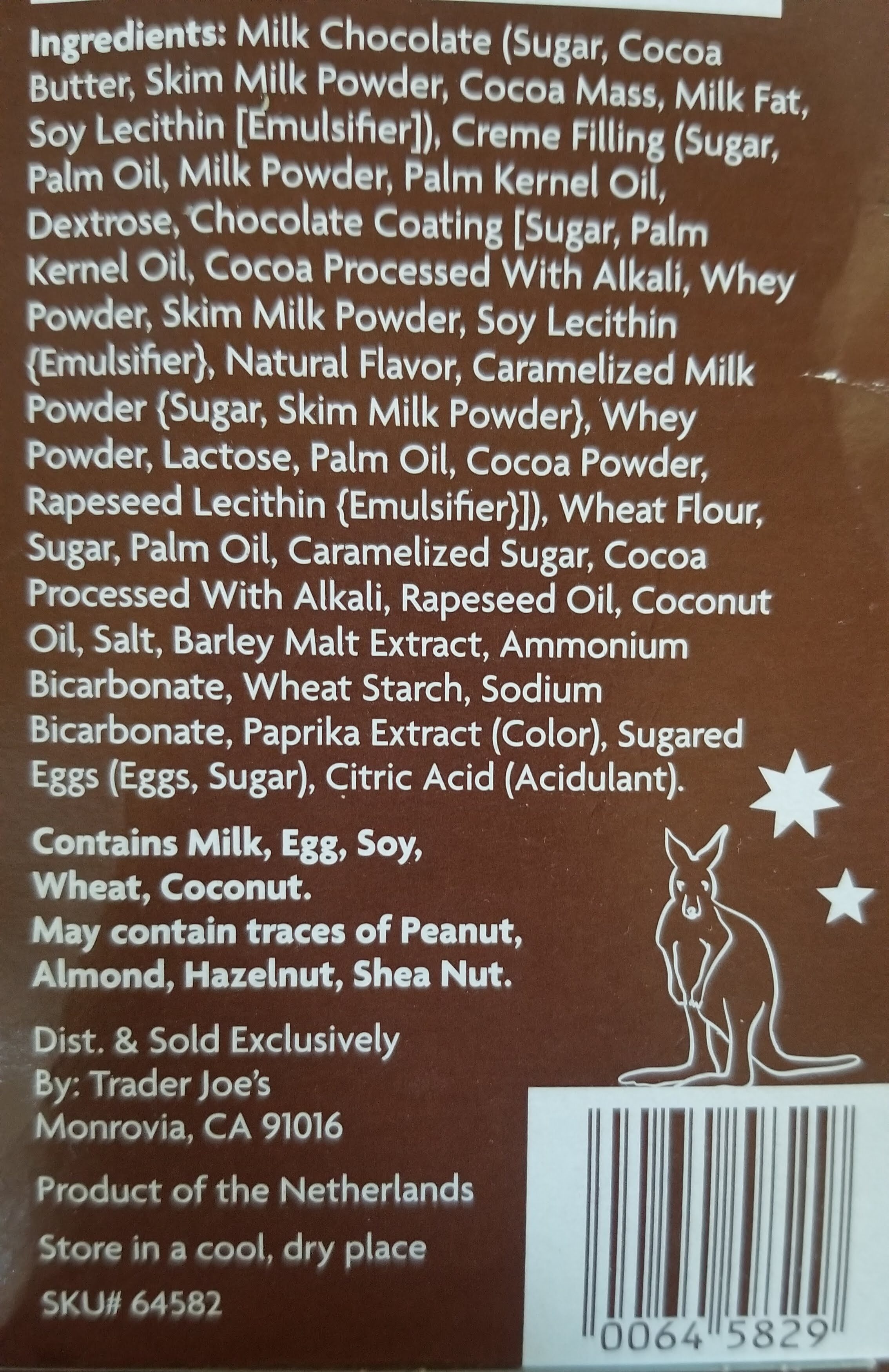 Aussie style chocolate creme sandwich cookies - Ingredients