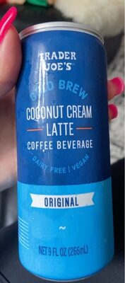 Calories in Trader Joe'S Cold Brew Coconut Cream Latte