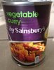 Vegetable curry by Sainsbury's - Produit
