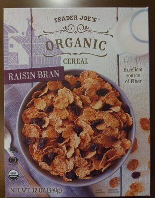 Calories in Trader Joe'S Organic Cereal Raisin Bran