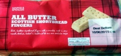 All butter Scottish shortbread fingers - Producto - en