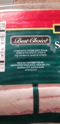 best choice hardwood smoked bacon - Ingredients