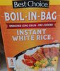 Boil-in-bag instant white rice - Производ
