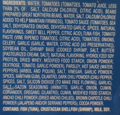 Tuna Chili - Ingredients