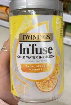 In fuse cold water lemon orange and ginger - Produkt - en