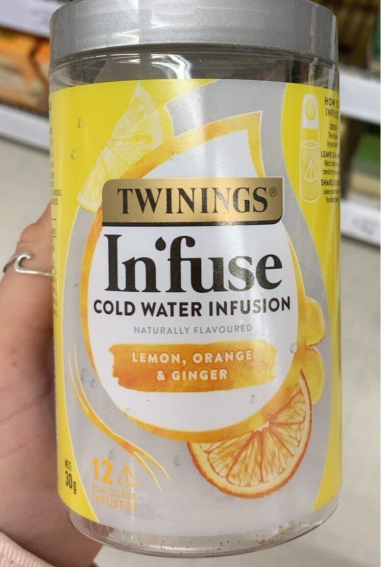 In fuse cold water lemon orange and ginger - Produkt - en