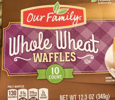 Calories in  Whole Wheat Waffles